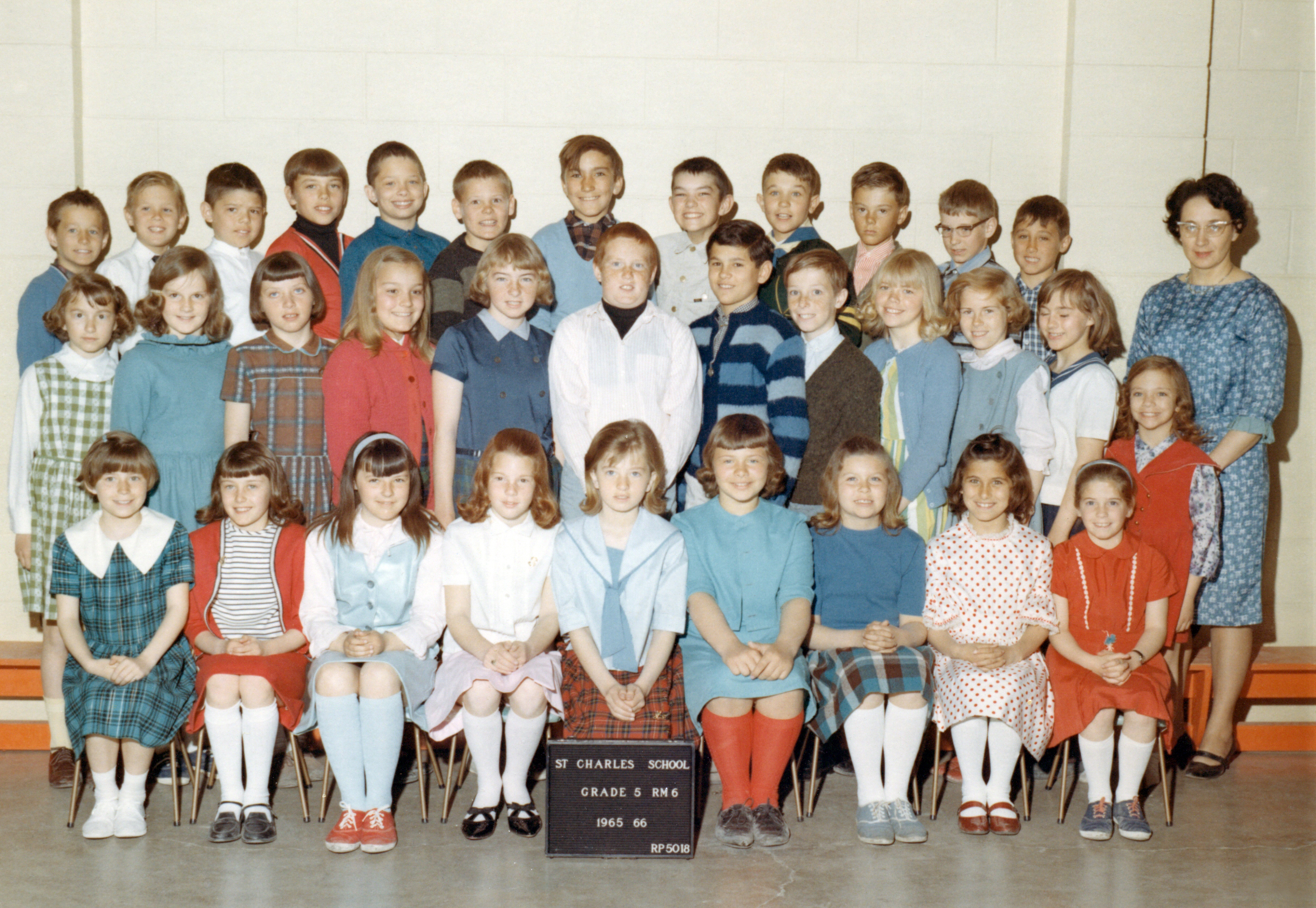 St. Charles School, Grade 5 1965-66 